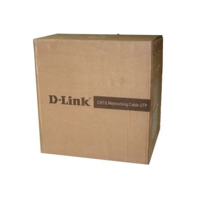 D-link Cat6 UTP 23 AWG PVC Solid Cable - 305m/Roll ,Orange Color|NCB-C6UORGR-305