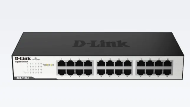 D-Link 24 Port 10/100/1000 Mbps Unmanaged Switch |DGS-F1024