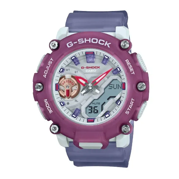 Casio G-SHOCK Peaceful Outdoor Colors Women Analog-Digital Watch - Purple & Multicolor | GMA-S2200PE-6ADR