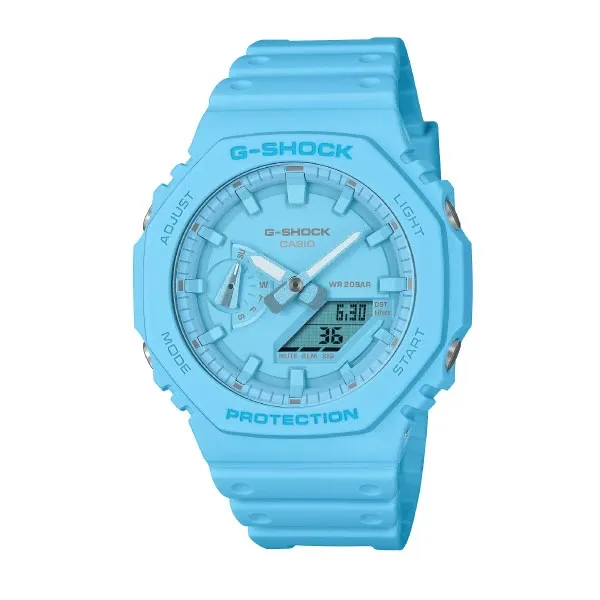 Casio G-SHOCK Tone-on-Tone Casual Men Analog-Digital Watch - Blue | GA-2100-2A2DR