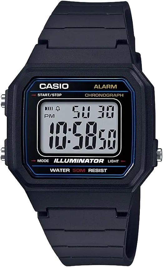 Casio Digital Men Watch - Black | W-217H-1AVDF