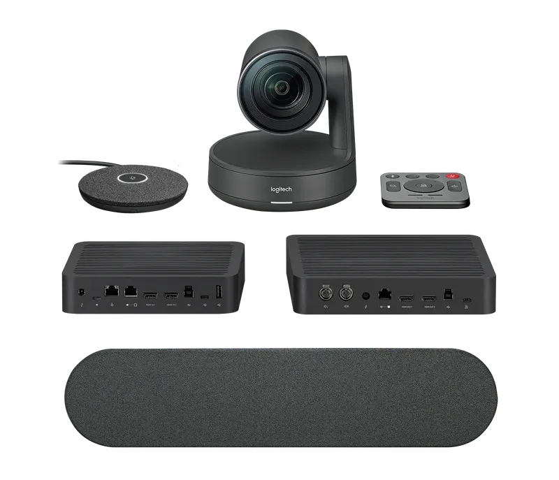 Logitech Rally Video Conferencing System – (1× Camera, 1× Speaker, 1× Mic Pod, Table & Display Hub) | 960-001237