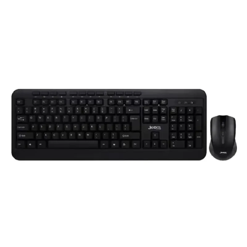 Jedel Wireless Keyboard and Mouse Combo, Black | WS881