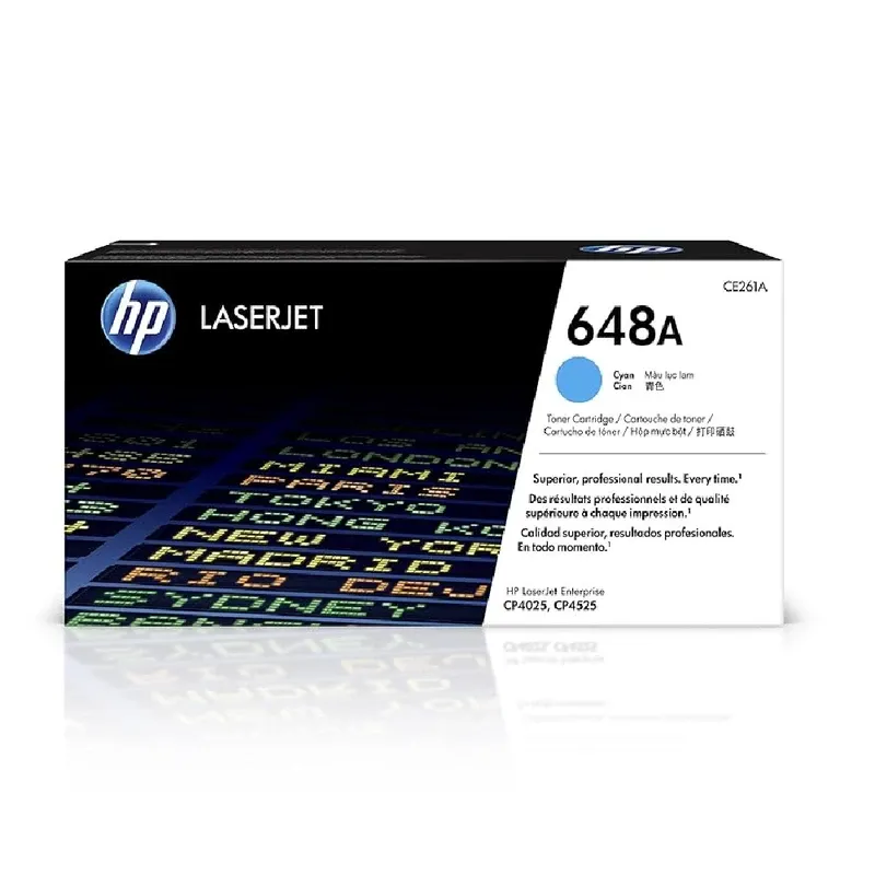 HP 648A Original LaserJet Toner Cartridge - Cyan | CE261A