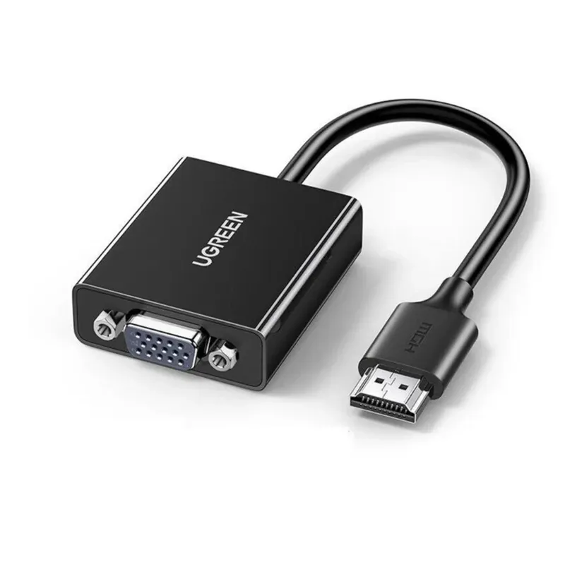 UGREEN Full HD HDMI Male to VGA Female Adapter Cable, Full HD Resolution | 90813