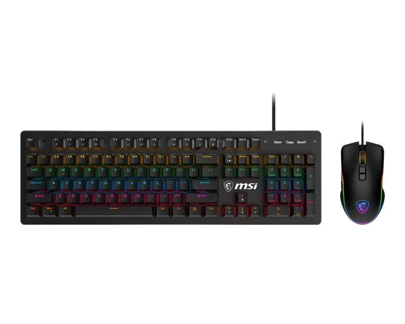 MSI Forge GK300 Combo Blue Switches Gaming RGB Keyboard & Mouse | S11-04US20H-HH9