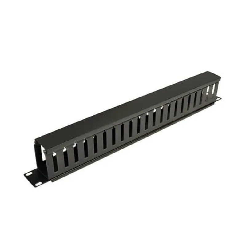 Corning 1U Plastic Cable Management Panel (12-Port) w/ Cover | CJP-01U-12