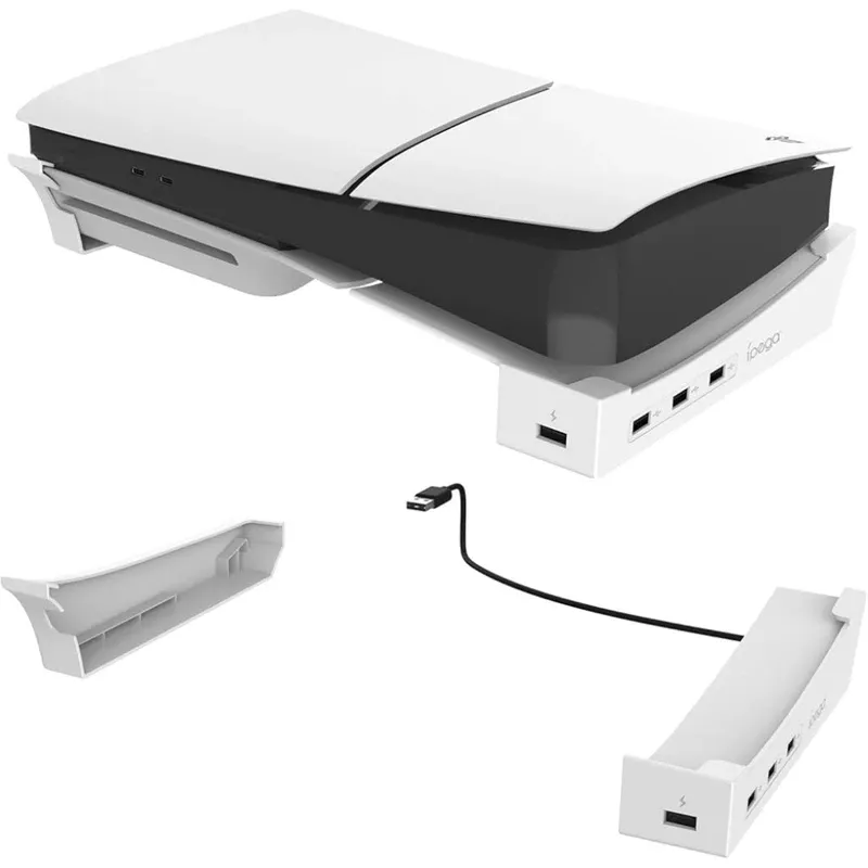 Ipega Horizontal Stand For PS5 Slim & PS5 Pro - white