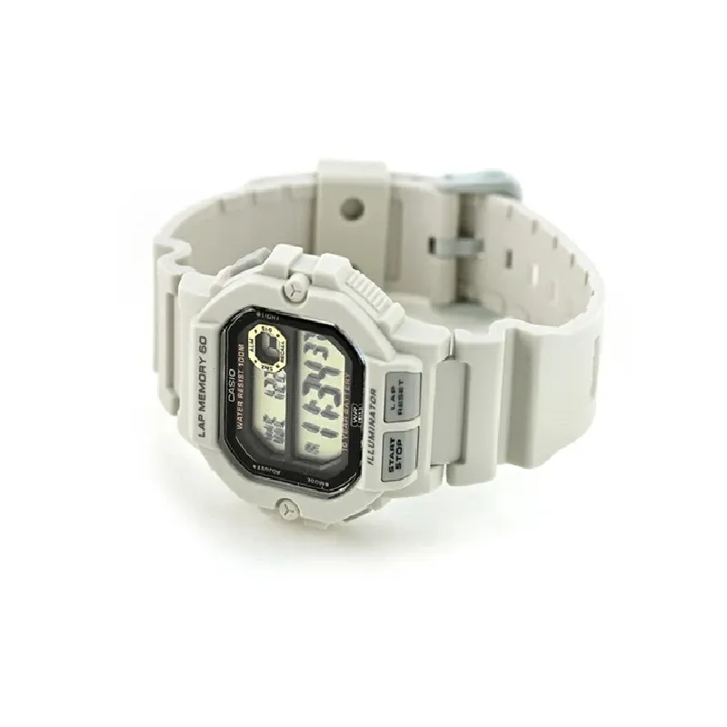 Casio Digital Men Watch - White | WS-1400H-8AVDF