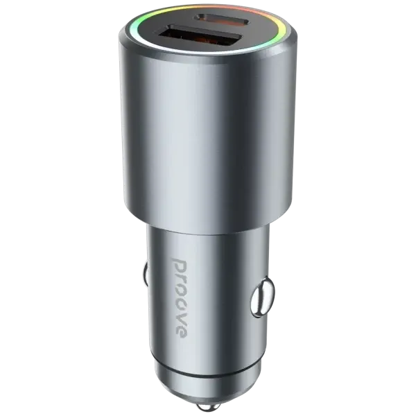 Proove Double Energy Plus 53W Car Charger USB + Type-C - Metal Gray | ACDE53110004