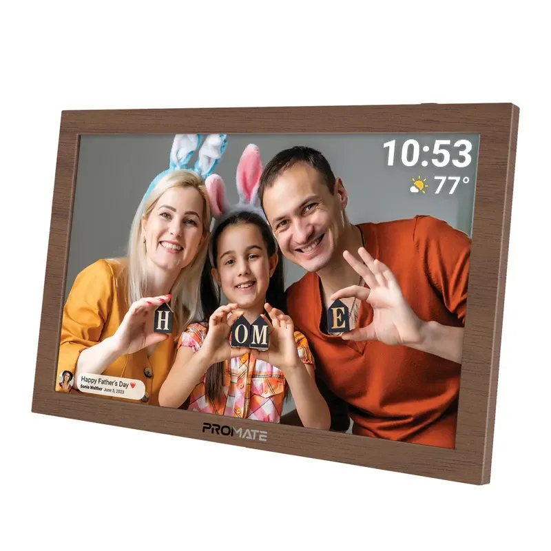 Promate 10.1" Vibrant Full HD Smart Multimedia Wi-Fi Digital Photo Frame | MEMORIA-10