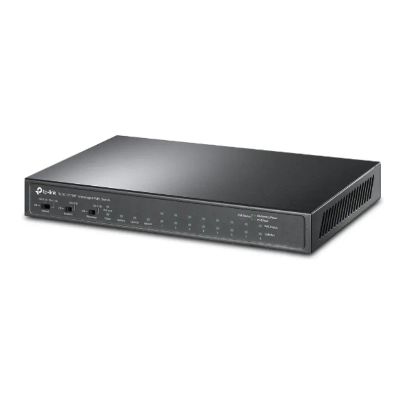 TP-Link 8-Port 10/100Mbps + 3-Port Gigabit Desktop Switch with 8-Port PoE+ | TL-SL1311MP