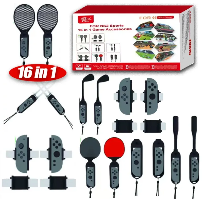 KJH 16 in 1 Sports Kit Accessories For Nintendo Switch 2