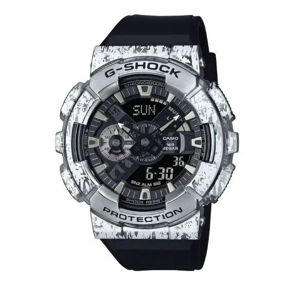 Casio G-SHOCK Metal-Covered Men Analog-Digital Watch - Black & Grey | GM-110GC-1ADR
