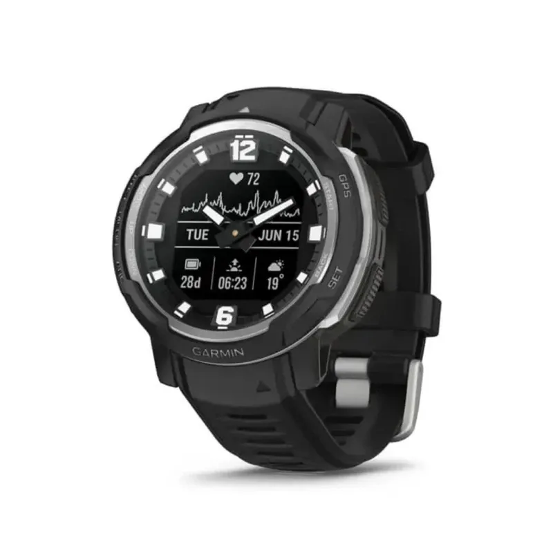 Garmin Instinct Crossover Smartwatch - Standard Edition- Black | 010-02730-03