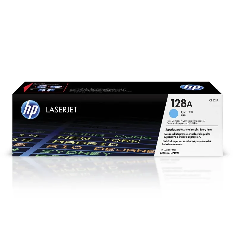 HP 128A Original LaserJet Toner Cartridge - Cyan | CE321A