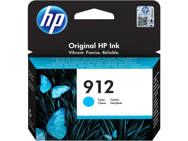 HP 912 Original Ink Cartridge, Cyan | 3YL77AE