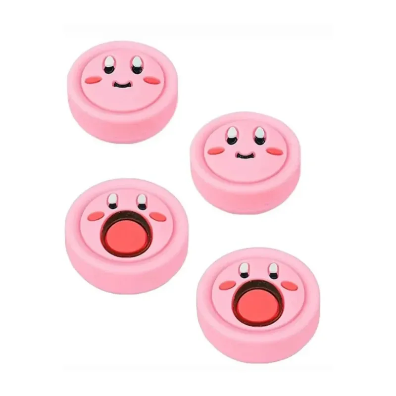 Dobe Thumb Grips For Nintendo Switch 2 Controllers (4pcs Set) - Kirby Set