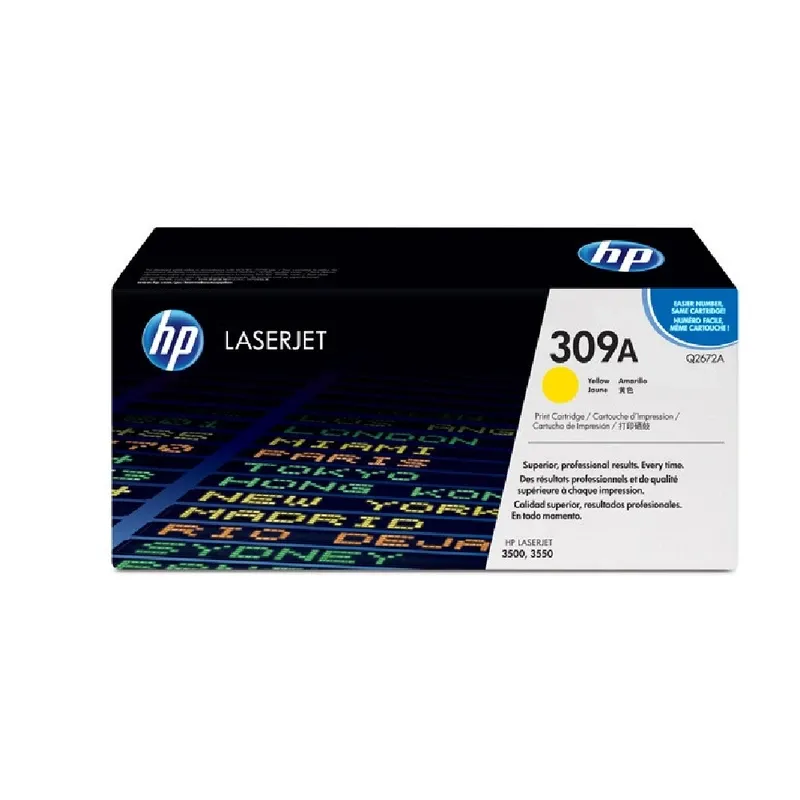 HP 309A Original LaserJet Toner Cartridge - Yellow | Q2673A