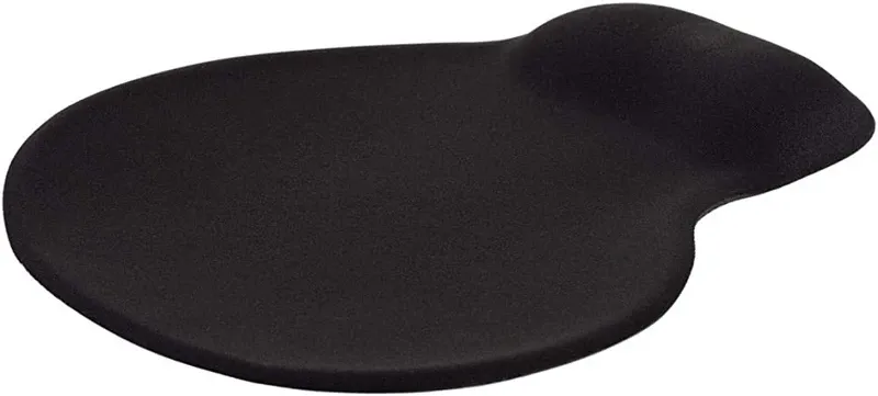Mousepad with Gel Wrist Support - Black | L-1108