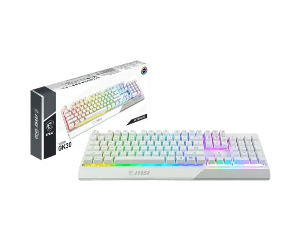 MSI Vigor GK30 Gaming Keyboard White Arabic | GK30