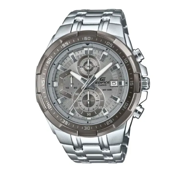 Casio Edifice Men Chronograph Watch - Grey Silver | EFR-539DE-8AVUDF
