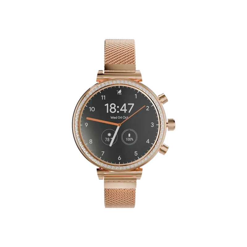 Heatz 1.28" inch super AMOLED smart watch - Gold | HW20