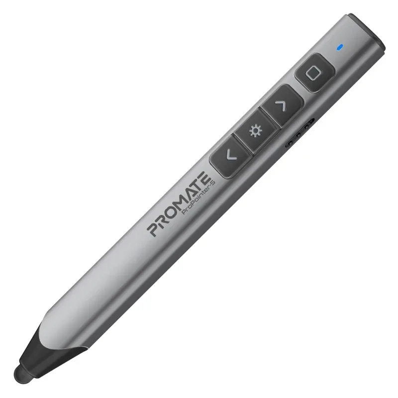 Promate Universal Intuitive Wireless Presenter with Stylus Pen 2-in-1 - Grey | PROPOINTER-S