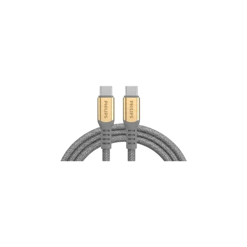 Philips USB-C to USB-C Cable 60W 1m - Grey | DLC5001CG/70