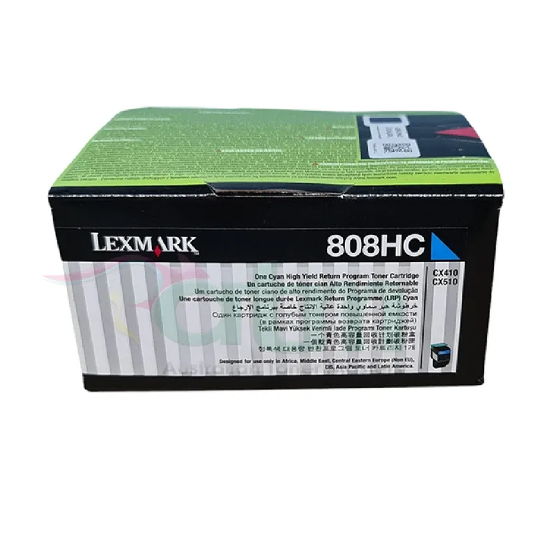 Lexmark CX410 High Yield Original Toner - Cyan | 80C8HC0