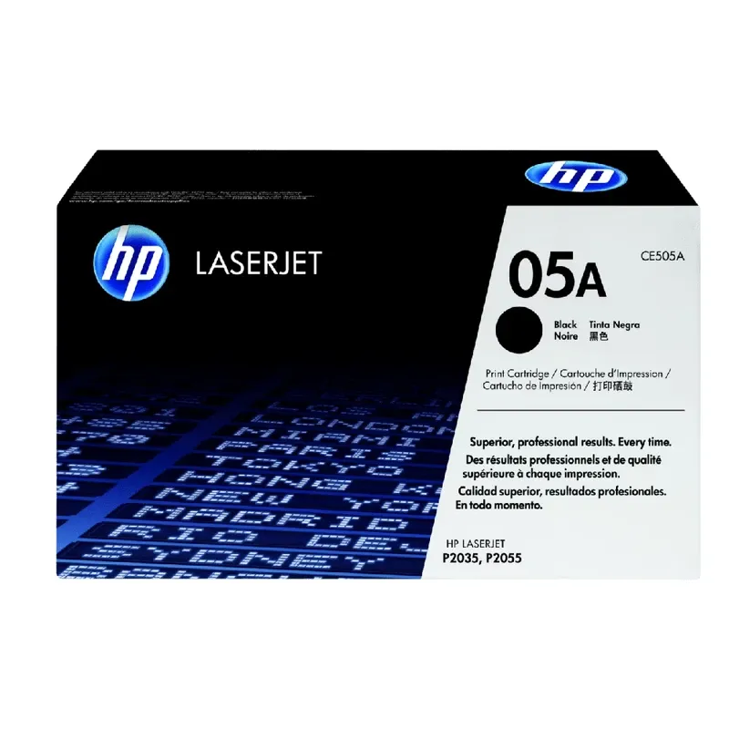 HP 05A Original LaserJet Toner Cartridge - Black | CE505A