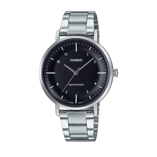 Casio Women 3-Hand Watch - Black / Silver | LTP-VT03D-1BDF