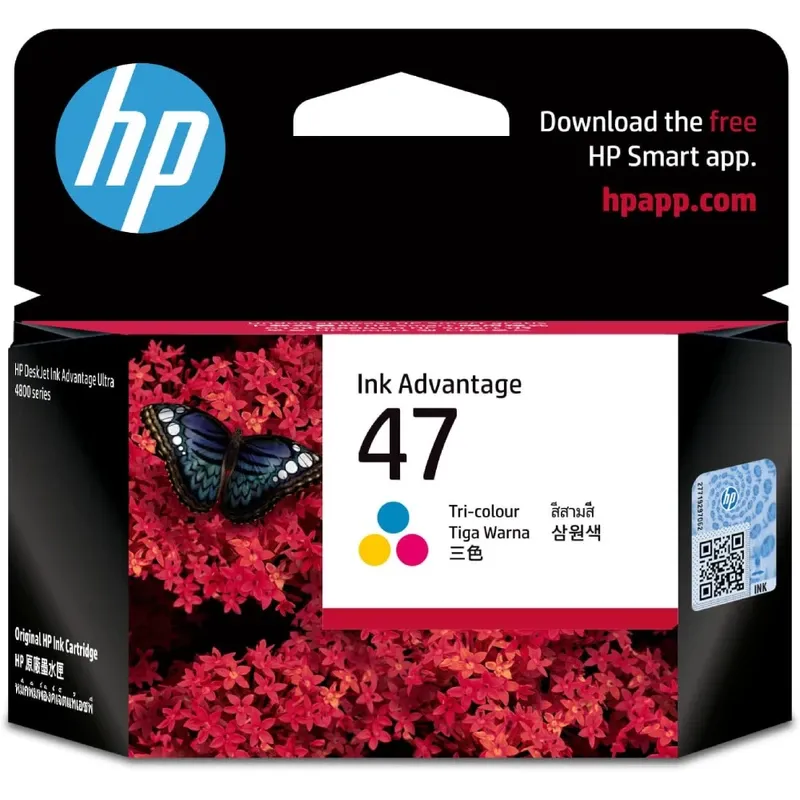 HP 47 Tri-Color Original Ink Advantage Cartridge | 6ZD61AE