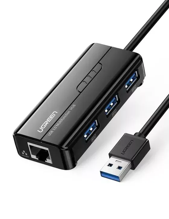 UGREEN CR111 — USB 3.0 A to Gigabit Ethernet Adapter — RJ45 LAN 10/100/1000Mbps | 20265