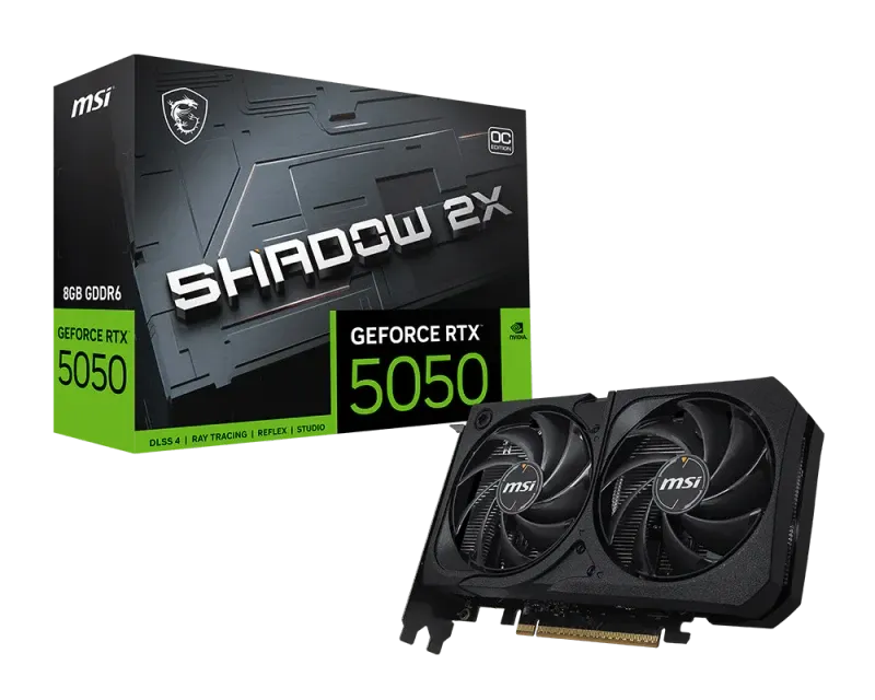 MSI GeForce RTX™ 5050 8GB SHADOW 2X OC | 912‑V538‑008