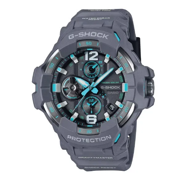 Casio G-SHOCK GRAVITYMASTER Bluetooth Solar Men Watch - Grey & Blue | GR-B300-8A2DR