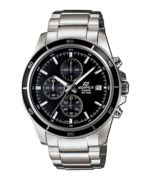 Casio Edifice Men Chronograph Watch - Black Silver | EFR-526D-1AVUDF