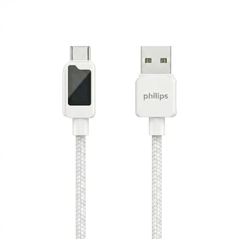 Philips USB-A to USB-C Cable 6A 1m - White | DLC5011AW/70