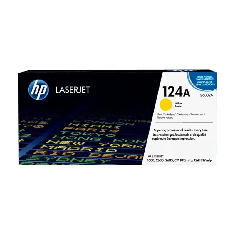 HP 124A Original LaserJet Toner Cartridge - Yellow | Q6002A