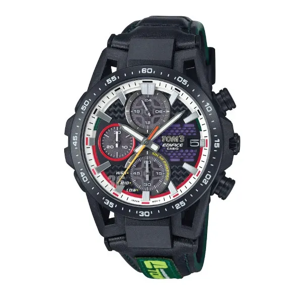 Casio Edifice TOM'S 50th Anniversary Solar Chronograph Watch - Black | EFS-S641TMS-1ADR