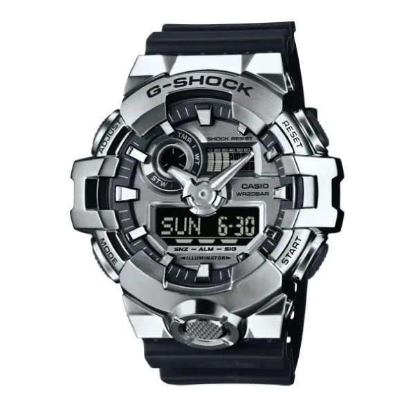 Casio G-SHOCK G-STEEL Casual Men Analog-Digital Watch - Black & Silver | GM-700-1ADR