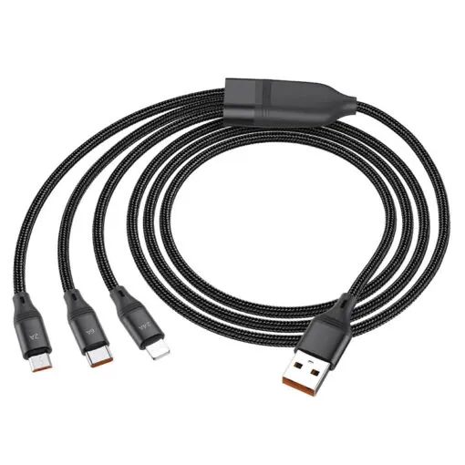Hoco Ultra 3-in-1 Fast Charging Data Cable | U104