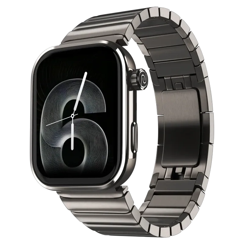 Noise ColorFit Pro 6 Max Smartwatch - Pure Titanium