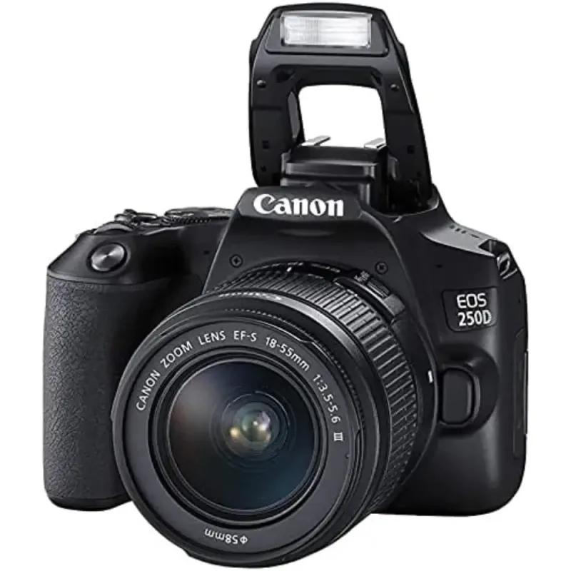 Canon EOS 250D — DSLR Camera Double Lens Kit | 18-55mm + 75-300mm | 24.1MP, 4K, Vari-Angle Touchscreen