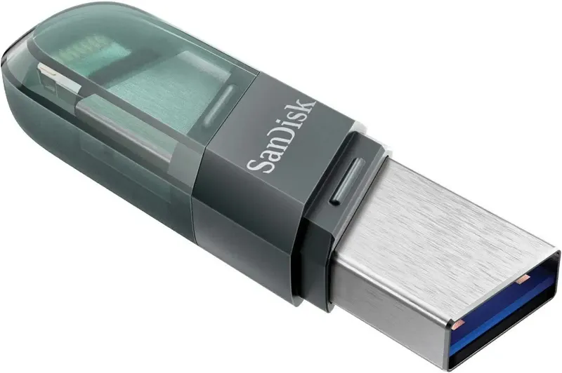 SanDisk iXpand Flash Drive Flip 256GB – Lightning & USB 3.1 | SDIX90N-256G-GN6NE