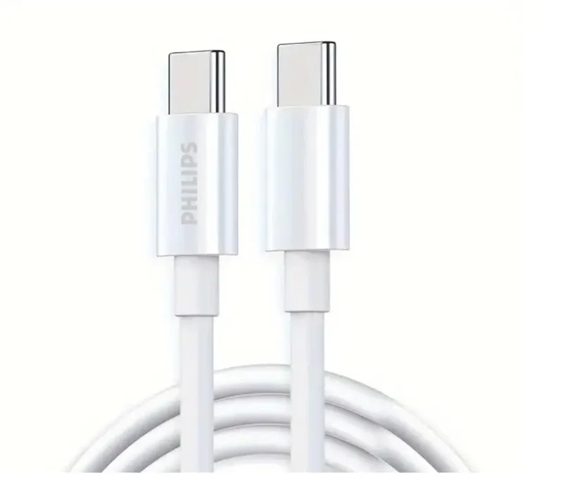 Philips USB-C to USB-C Cable 60W 1m - White | DLC2041C/70