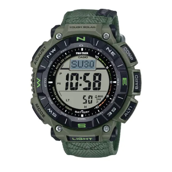 Casio PRO TREK Solar Watch - Green | PRG-340B-3DR