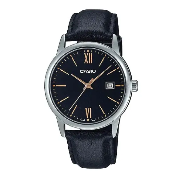 Casio Men 3-Hand Watch - Black / Silver | MTP-V002L-1B3UDF